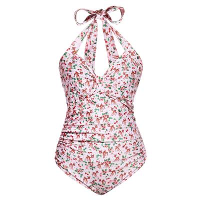 Queen Kerosin Damen Swimsuit Deer rosa Image
