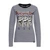 Queen Kerosin Damen Basic Langarmshirt Not your Doll schwarz