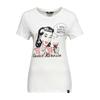 Queen Kerosin Damen Print T-Shirt I Drink to make you pretty offwhite
