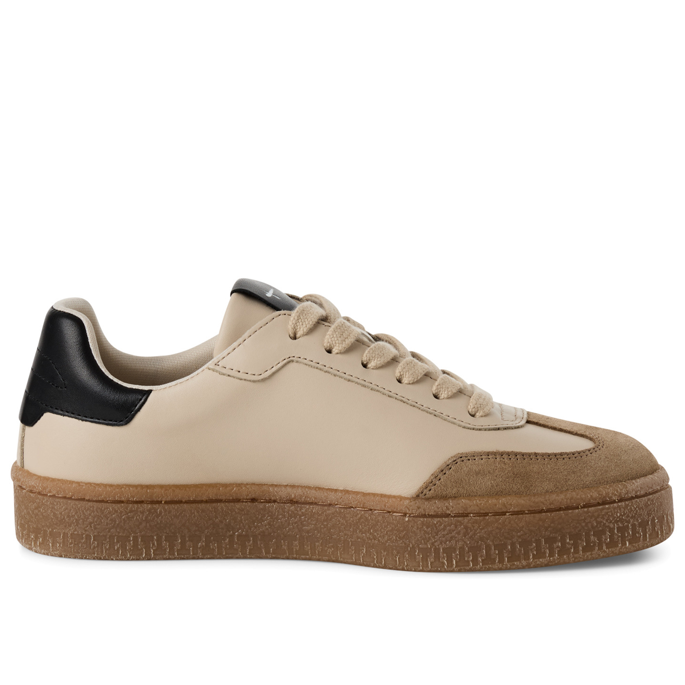 Tamaris Damen Beige Wildleder Fashion Schnürschuhe