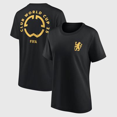 Chelsea Club World Cup Duel Logo Grafik-T-Shirt – Schwarz – Damen Image