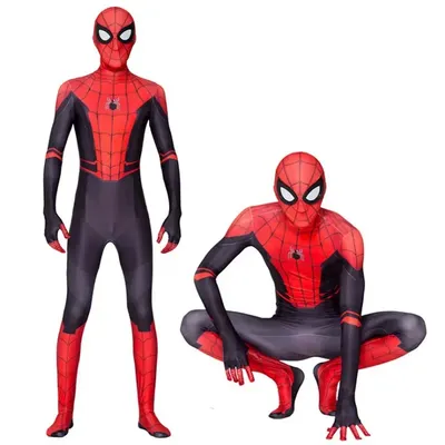 Elastizität Anime Spider Man Kostüm Erwachsene Overall Spandex Superheld Zhentai Halloween Party Image