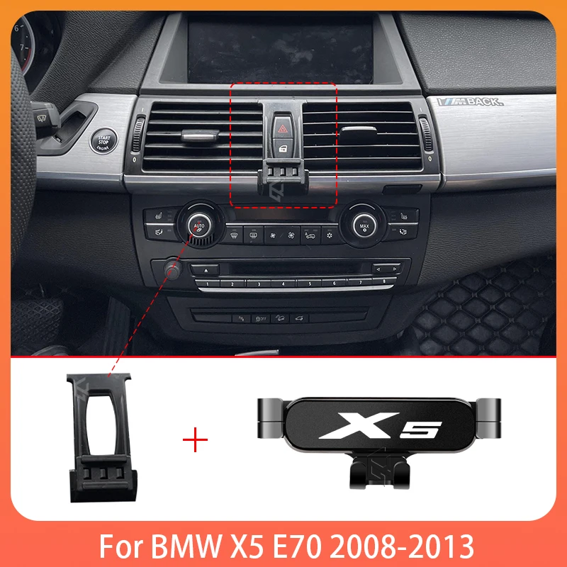 Telefon Halter Auto Für BMW X5 E70 2008-2013 Mobile Unterstützung Spezielle Feste Halterung GPS Basis Halterung Ständer innen Zubehör Image