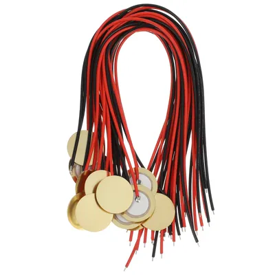 15 Pcs Brass Pickup Piezo Transducer Guitar Parts Drum Trigger Microphone Amplifiers Discs ContactPiezo Acoustic Musical
