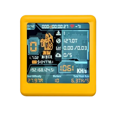 NM TV NMMiner Officail Smart TV 1060KH/s better Nerdminer v2 ESP32 BTC SOLO Lottery Miner & Smart gift home silent Desktop Clock