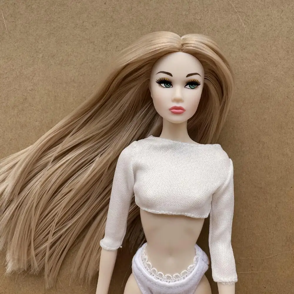 1/6 PP Gesicht Form Super Modell Puppe Figuren FR Beige Dunkelbraun Haut Ton Gelenke Bewegliche Solide Puppe 30 cm Puppe Kinder Geburtstag Geschenk Image