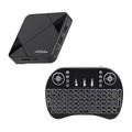 Smart TV Box H96 Max RK3518 Android 14.0, Quad Core 4K, Wi-Fi 6, 3D, Netflix, Google Assistant, YouTube, Smart TV Box Bt5.4 con telecomando vocale, giroscopio, decoder, lettore multimediale