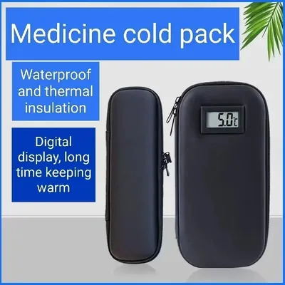 1PC Insulin Cooler Bag Carry-on Ice Pack Hard Case Outdoor Waterproof e Insulin Pen Storage Bag Clipboard Storage