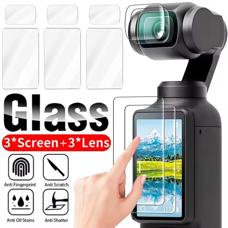 Gehärtete Glasfolie für DJI OSMO Pocket 3, Displayschutzfolie, kratzfeste Linsenfolie, Schutzhülle für DJI Pocket 3, Zubehör Image