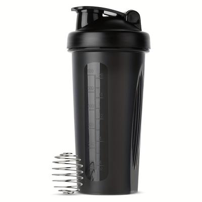TEMU Shake Bottle With Shaker, Rectangular Sports Water Bottle, Pvc-free, Hand Wash Only, No Battery Required For Workout Supplements And Summer Hydration Image