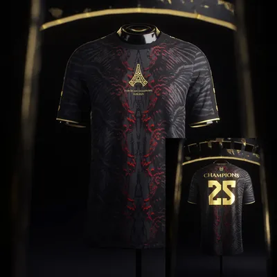 2025 Mens PSG Special Short Sleeve Football Shirt Training Soccer Uniform Moto The Parisians European Champions Jersey Tee Tops
