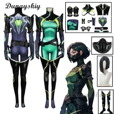 Spiel VALORANT Cosplay Viper Frauen Mädchen Schlange Sabine Assasin Viper Cosplay Halloween Kostüm Image