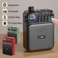 Mini ricevitore radio FM portatile Altoparlante Bluetooth ricaricabile Registratore Supporto TF USB Jack per cuffie da 3,5 mm Display digitale a LED