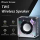 Altoparlante Bluetooth uva nera Scatola audio portatile TWS Surround Mini altoparlante subwoofer USB Altoparlante stereo wireless