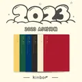 Kinbor 2023 Planner Soft PU Leather Notebook A5 Time Plan Agenda diario 112 fogli muslimah per
