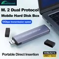 Custodia SSD M.2 NVMe USB Type-C Gen2 Custodia SSD PCIe da 10 Gbps M2 SATA e NGFF Custodia NVME Scatola disco Inserimento diretto Custodia SSD M.2