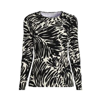 Rash Vest, Women, size: 16-18, regular, Black, Nylon-blend, by Lands' End