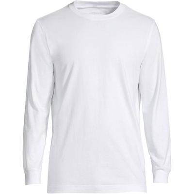Super-T Long Sleeve T-shirt, Men, size: 42-44, regular, White, Cotton, by Lands' End