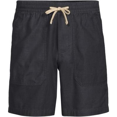 Pull-On Canvas Shorts, Men, size: 28-30, regular, Grey, Cotton, by Lands' End