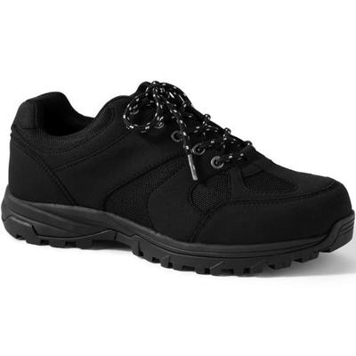 Waterproof Trekker Shoes, Men, size: 11, regular, Black, Leather, by Lands' End