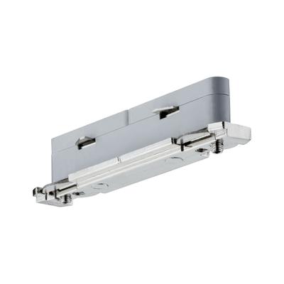 PAULMANN Schienensystem-Verbinder "URail Linienverbinder 70x11mm max. 1000W Silber für alle Farben", silber (silberfarben), B:7,0cm H:1,5cm T:1,1cm, Stromschienensysteme, LED Schienensystem Image
