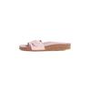 Pantolette TOMMY HILFIGER "SOFT SUEDE ADJUSTABLE MULE", Damen, Gr. 36, rosa (rose), Veloursleder, modisch, Schuhe, Keilabsatz, Sommermode, Schlupfschuh, Flats mit TH-Logo