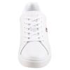 Sneaker TOMMY HILFIGER "FLAG COURT SNEAKER", Damen, Gr. 38, weiß, Leder, unifarben, sportlich, Schuhe, Schnürschuh, Halbschuh, Freizeitschuh mit TH-Logo