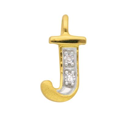 Buchstaben-Anhänger ADELIA´S "585 Gold Buchstabenanhänger", gold, Schmuckanhänger, Damen, 0,02 ct VVS = sehr sehr kleine Einschlüsse J, Gold, mit Diamant Goldschmuck für Damen & Herren Image