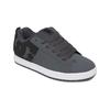 Sneaker DC SHOES "Court Graffik", Gr. 14(48,5), grau (dk grau, schwarz, weiß), 57.05% Leder, 28.2% Synthetikmaterial, 13.87% Polyester, 0.88% Textil, Schuhe