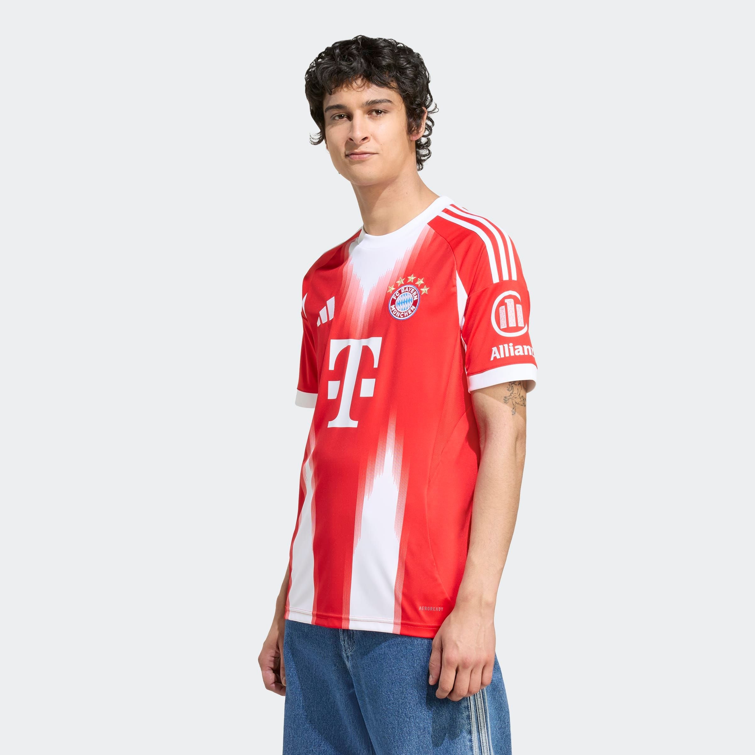 Fußballtrikot ADIDAS PERFORMANCE "FCB H JSY", Herren, Gr. L, rot, Obermaterial: 100% Polyester, Rundhals, Trikots Fußballtrikot