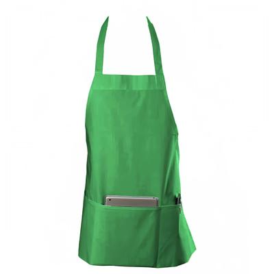 Chef Revival 602BAFH-GN Bib Apron, Twill Blend, 25" x 28", 3 Pocket, Kelly Green