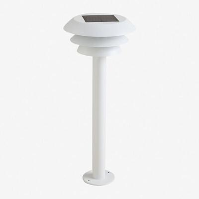 Lirano Solar-LED-Leuchte aus Edelstahl für den Außenbereich Weiss - Sklum Image