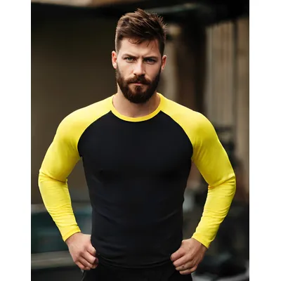 Mens Long Sleeve Rashguard Upf 50 Sun Protection Surf Shirt Quick Dry Breathable Swimming Tight T-shirt Summer 2025 Gym Clothes