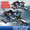EPP Foam Remote Control Foam Fighter RC Drones Rechargeable Four Motor Helicopter Toy with Light Portable RC Hobby Jet Plane