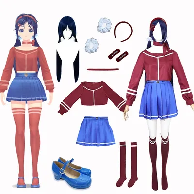 Crazy Mita Cosplay Spiel Cosplay Hut Karte Prop MiSide RolePlay Frauen Primäre Yandere Halloween Image