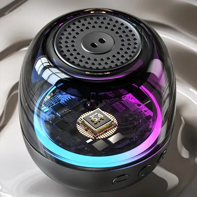 RGB-Licht-Lautsprecher, kabellos, Bluetooth, tragbar, Mini-Subwoofer-Player, multifunktionaler Image
