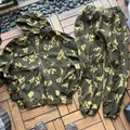 Tuta da lavoro con cappuccio mimetica fiore giallo russo EMR Pantaloni giacca uniforme da
