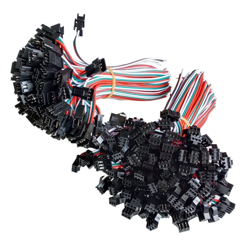 5-50 Paar JST SM Stecker/Buchse 15cm 2Pin 3Pin 4Pin 5Pin 6Pin Kabel für WS2812B SK6812 WS2811 RGBW LED-Streifen-Treiber Image