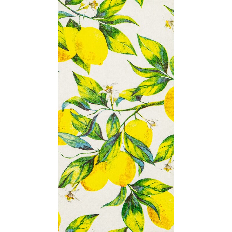 Home Fashion, Citrus Branches, Buffet-Servietten aufgefaltetes Maß 33 cm x 33 cm, im Achtelfalz, 16 Stück pro Pack Image