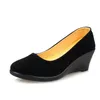 Sapatos femininas frauen klassische runde kappe hohe qualität tanz keilabsatz schuhe dame casual