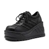 2025 Keil dicken Boden Mode Punk Schuhe Frau Mode Klassiker Gothic Stiefel Frauen Damen High