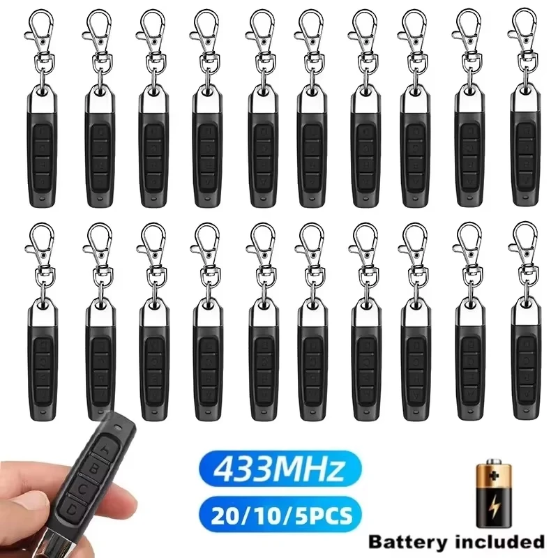 10PCS 433MHZ 433,92 mhz Fernbedienung Garage Tor Türöffner Fernbedienung Duplizierer Klon Lernen Rolling Code Auto schlüssel Image