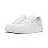 Sneaker PUMA "Carina Street Sneakers Damen", Gr. 42, pink (weiß frosty pink alpine snow), Obermaterial: Kuhleder, Synthetik; Futter: Textil, Synthetik; Innensohle: Textil; Laufsohle: Gummi, Schuhe