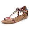 Sandale LASCANA "Sommerschuh, Sandalette", Damen, Gr. 35, bunt (rosa, camelfarben), Obermaterial: 50% Lederimitat, 50% Textilmaterial. Futter: 100% Lederimitat. Decksohle: 100% Lederimitat. Laufsohle: 100% Synthetik, mehrfarbig, modisch, Schuhe...