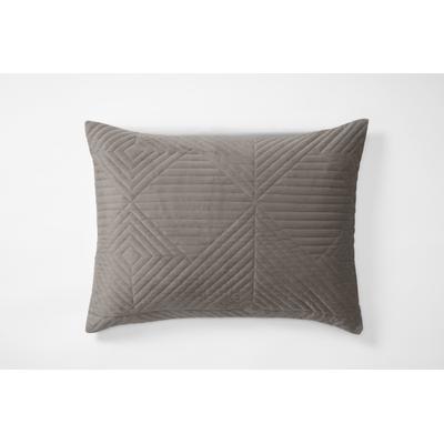 Men’s Big & Tall Geo Diamond Velvet Sham by BrylaneHome in Dark Grey (Size KING)