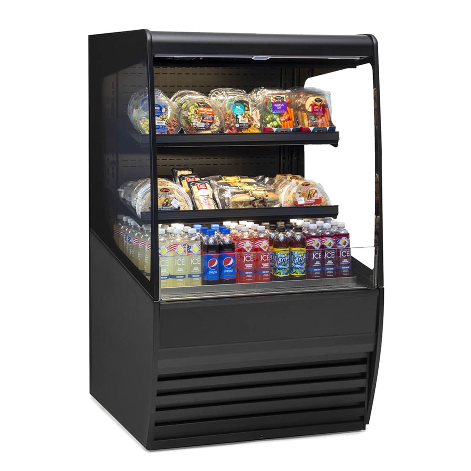 Federal VRSS3660S-SLD 36" Vision Series Vertical Open Air Cooler w/ 3 Levels, 120v, Specify