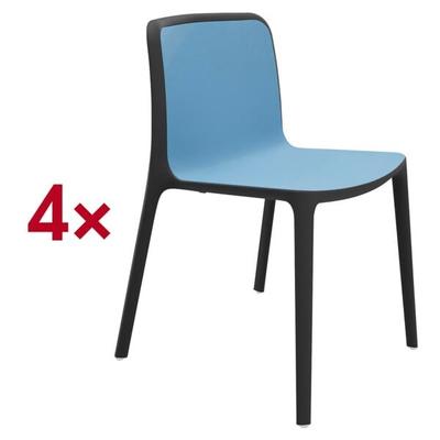 fm Büromöbel 4er-Set Besucherstühle »Cento« blau, 52.6x46.1 cm Image