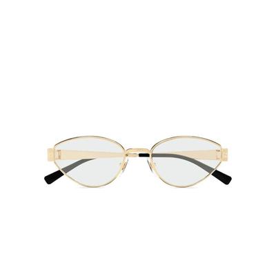 Cat-Eye Frame Glasses - Metallic - Gucci Sunglasses