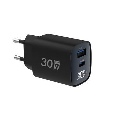 TEMU 30w Usb C Charger With Led Display, Pd 3.0 Dual Port Type C Charger Fast Charging Block, Usb C Wall Adapter For Ipad Pro/air, For Iphone 16/15/14 Pro , For Galaxy S24/23 And More. Image