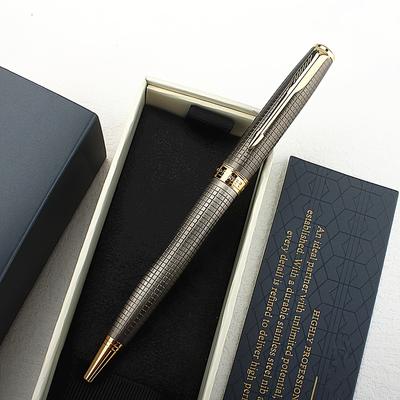 TEMU Metal Engraving Ballpoint Pen, Silvery With , Medium Ink Image